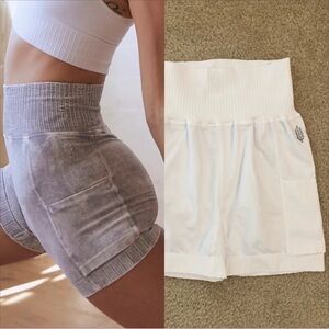 Free People Good Karma Tennis Shorts In White. NWOT! Sz XS/S